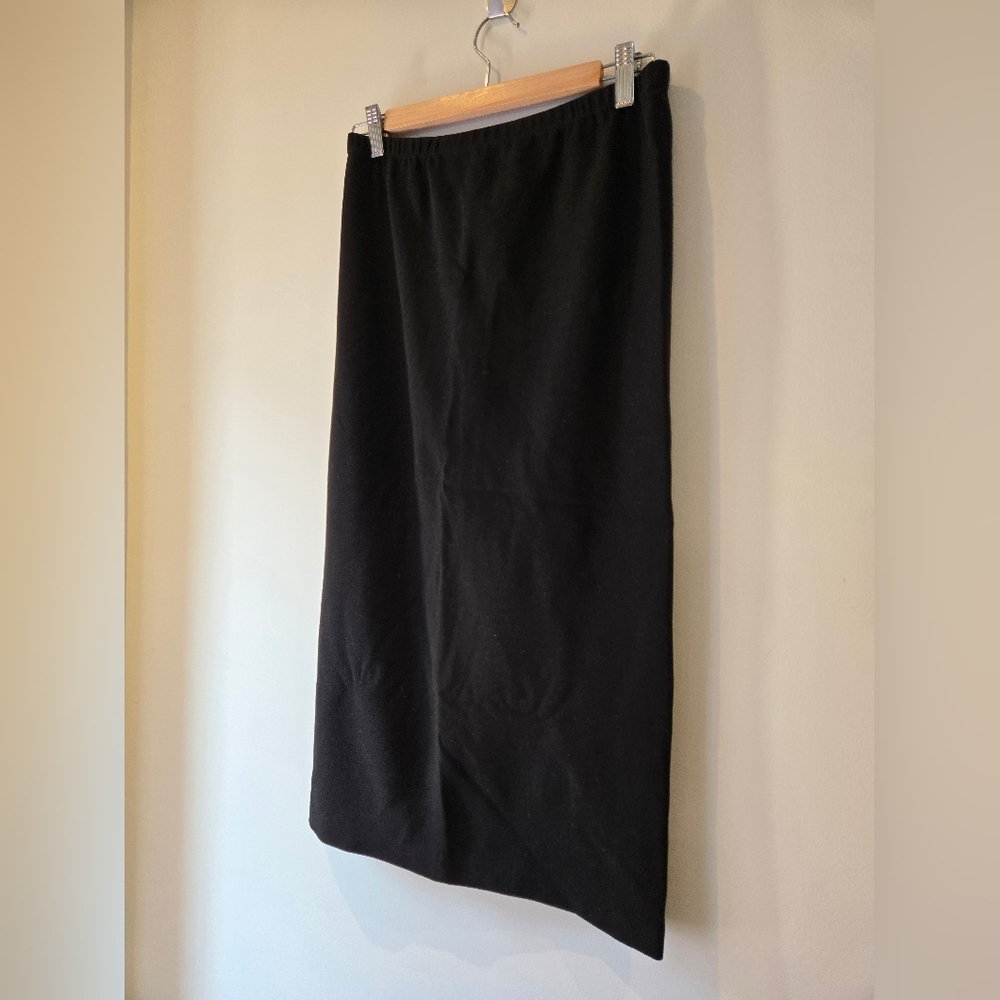 Lafayette 148 New York Black Pull On Skirt Size Small